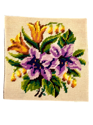 Vintage Floral Bouquet Still Life Needlepoint — Todd Oldham Studio Collection