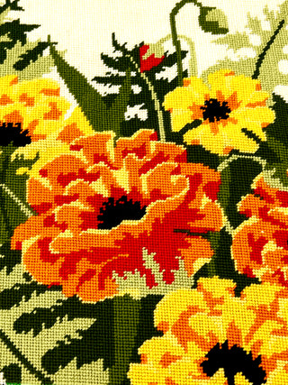 Vintage Ferns & Poppies Needlepoint — Todd Oldham Studio Collection