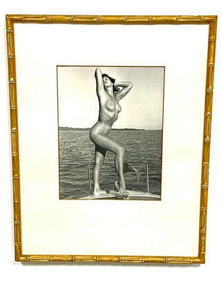 1950s Bettie Page On Yacht Photograph by Bunny Yeager — From the Todd Oldham Studio Collection