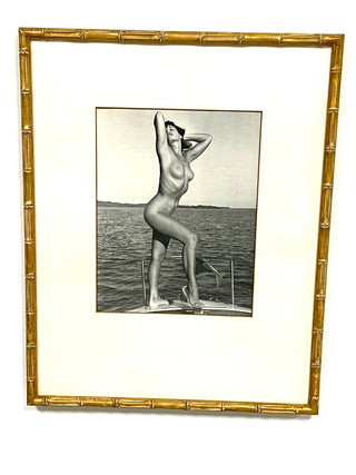 1950s Bettie Page On Yacht Photograph by Bunny Yeager — From the Todd Oldham Studio Collection