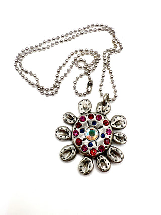 Vintage 1990s Todd Oldham Silver Plated Daisy Charm