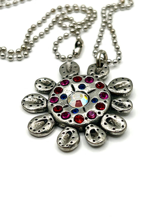 Vintage 1990s Todd Oldham Silver Plated Daisy Charm