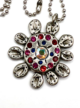 Vintage 1990s Todd Oldham Silver Plated Daisy Charm