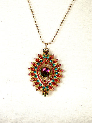 Todd Oldham Fall 1997 Jeweled Eye Charm Necklace