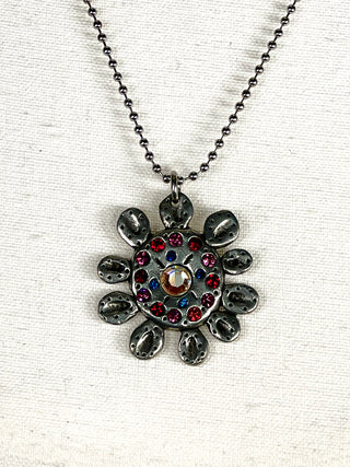 Vintage 1990s Todd Oldham Silver Plated Daisy Charm
