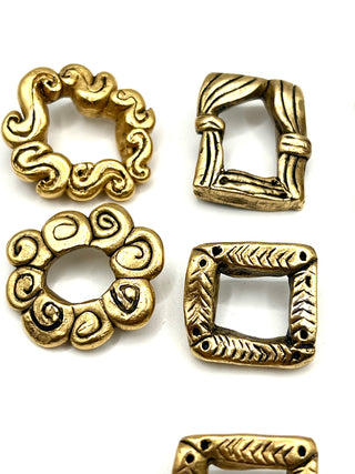 Todd Oldham Vintage 1990s Handmade Picture Frame Button Set Of Seven