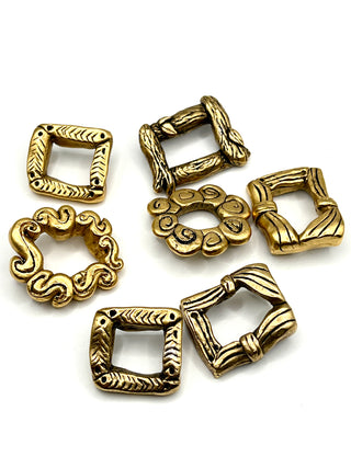 Todd Oldham Vintage 1990s Handmade Picture Frame Button Set Of Seven