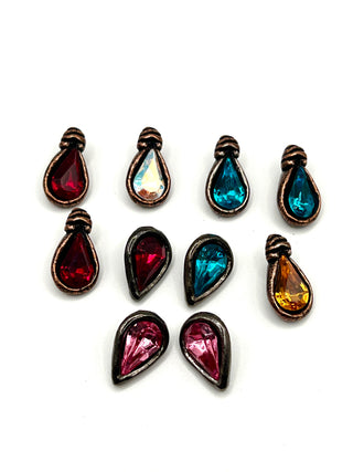 Set of 10 Vintage 1994 Todd Oldham Sparkling Raindrop Buttons