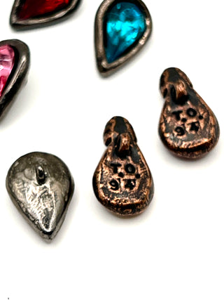 Set of 10 Vintage 1994 Todd Oldham Sparkling Raindrop Buttons