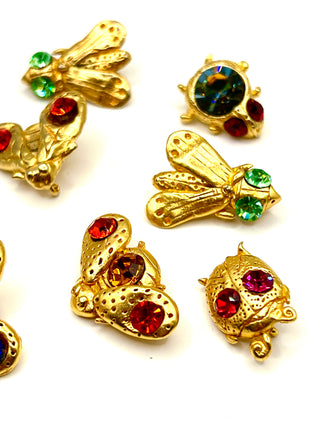 Vintage Todd Oldham Spring 1992 “Pretty Bugs” Buttons – Set of 8