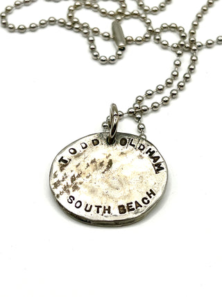 Rare 1990s Todd Oldham Studio Silver-Plated Iconic Crown Logo Charm Necklace — South Beach Store Exclusive