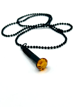 Rare Todd Oldham Spring 1994 “Dream” Collection Ebonized Screw Charm Necklace