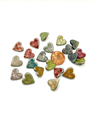 Signed & Dated Todd Oldham 1995 Candy Heart “Love Note” Buttons — Set of 20