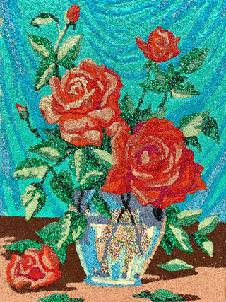 Glitter Roses Paint-by-Number — 14 x 10 in. | Todd Oldham Collection of Paint by Numbers