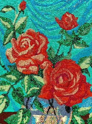 Glitter Roses Paint-by-Number — 14 x 10 in. | Todd Oldham Collection of Paint by Numbers