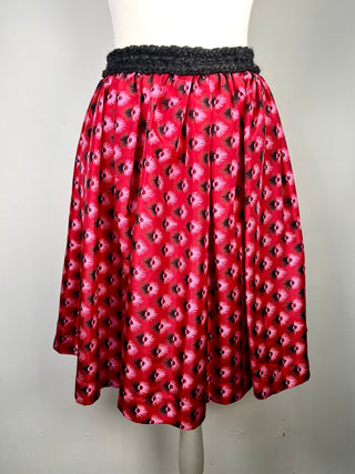 A Todd Oldham Maker Shop Skirt In t=The Iconic "Tuft Print" Fall 1992