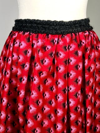 A Todd Oldham Maker Shop Skirt In t=The Iconic "Tuft Print" Fall 1992