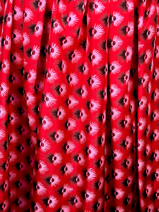 A Todd Oldham Maker Shop Skirt In t=The Iconic "Tuft Print" Fall 1992