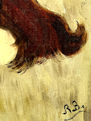 Todd Oldham Studio Collections Lady With Headband — Vintage Found Portrait Painting