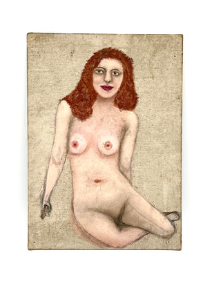 Todd Oldham Studio Collections - Vintage Found Figurative Nude Painting