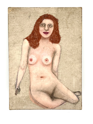 Todd Oldham Studio Collections - Vintage Found Figurative Nude Painting
