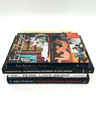 Modern Design & Architecture Book Bundle Set Of 4 — Eve Zeisel, Frank Lloyd Wright & Julius Shulman — Mid-Century / Organic Modern / Architectural Photography