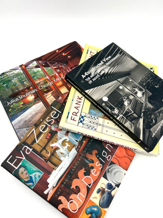 Modern Design & Architecture Book Bundle Set Of 4 — Eve Zeisel, Frank Lloyd Wright & Julius Shulman — Mid-Century / Organic Modern / Architectural Photography