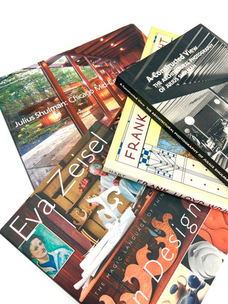 Modern Design & Architecture Book Bundle Set Of 4 — Eve Zeisel, Frank Lloyd Wright & Julius Shulman — Mid-Century / Organic Modern / Architectural Photography
