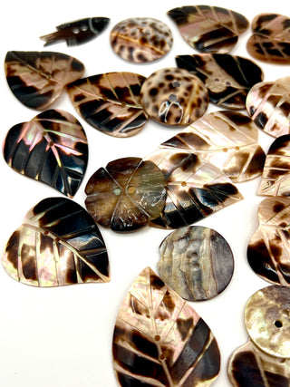 Vintage Todd Oldham  Mother of Pearl Nature-Inspired Buttons Set Of 24