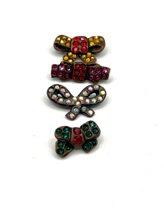 Todd Oldham Signed & Dated 1995 “Sparkling Bows” Button Set of 4