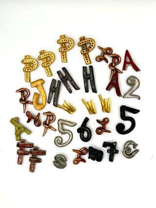 Rare Todd Oldham Vintage 90s Typography Button Set – 30 Mixed Letters & Numbers