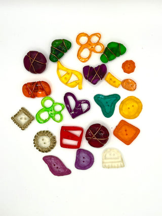 Vintage Todd Oldham Lucite Button Party – 22 Colorful 1990s Designer Buttons