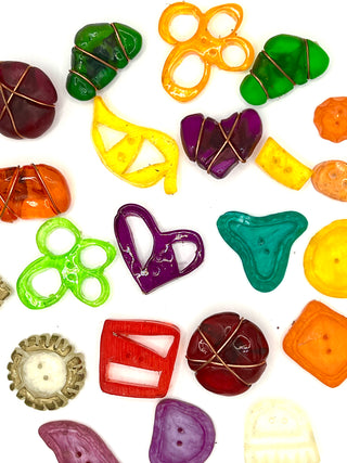 Vintage Todd Oldham Lucite Button Party – 22 Colorful 1990s Designer Buttons