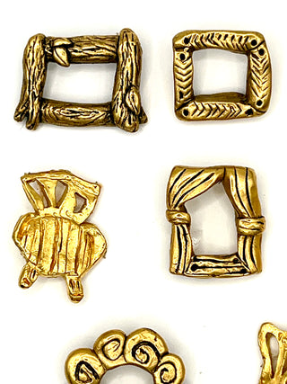 Vintage Todd Oldham Fall 1992 “Interiors” Button Set of 8 –  Picture Frame & Chair Buttons