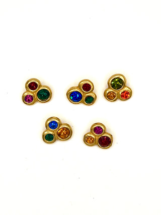 Todd Oldham Vintage 1990s Swarovski Crystal Buttons – Signed Set of 5