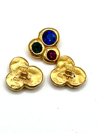 Todd Oldham Vintage 1990s Swarovski Crystal Buttons – Signed Set of 5