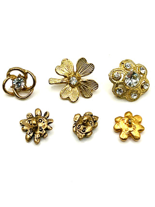 Mixed Set of 10 Vintage 1990s Todd Oldham Flower Buttons with Swarovski Crystals –  Jewelry-Like Designer Buttons