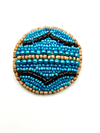Rare Vintage Todd Oldham Hand Beaded Button Set of Six – Made in India