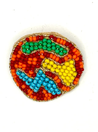 Vintage 1990s Todd Oldham Beaded Buttons – Set of 12