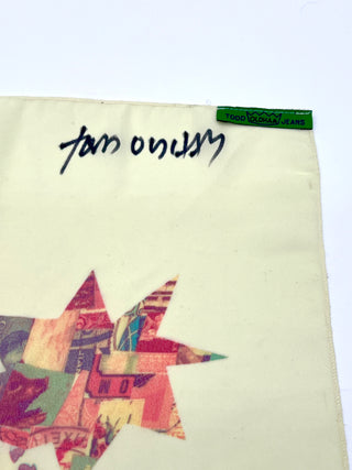 Rare 1990s Todd Oldham Jeans Signed Retail Personal Appearance Scarf