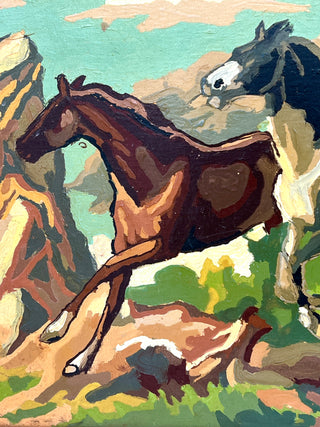 Todd Oldham Studio Collections – Vintage Paint-by-Number Wild Mustang Painting