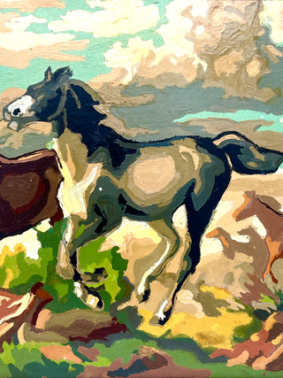Todd Oldham Studio Collections – Vintage Paint-by-Number Wild Mustang Painting