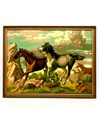 Todd Oldham Studio Collections – Vintage Paint-by-Number Wild Mustang Painting
