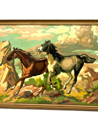 Todd Oldham Studio Collections – Vintage Paint-by-Number Wild Mustang Painting