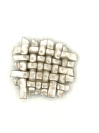 Spring 1994 Woven Metal Belt Buckle