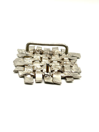 Spring 1994 Woven Metal Belt Buckle