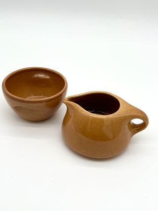 Todd Oldham Studio Collections - Vintage Russel Wright Iroquois Casual China Stacking Sugar & Creamer Set – Apricot Glaze