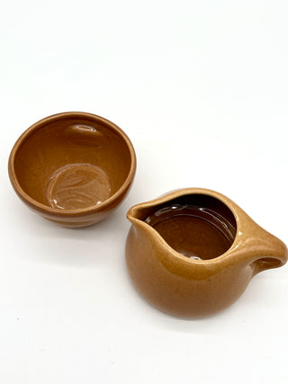 Todd Oldham Studio Collections - Vintage Russel Wright Iroquois Casual China Stacking Sugar & Creamer Set – Apricot Glaze