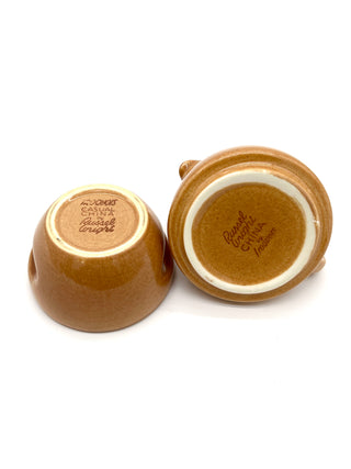 Todd Oldham Studio Collections - Vintage Russel Wright Iroquois Casual China Stacking Sugar & Creamer Set – Apricot Glaze