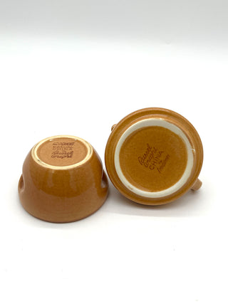 Todd Oldham Studio Collections - Vintage Russel Wright Iroquois Casual China Stacking Sugar & Creamer Set – Apricot Glaze